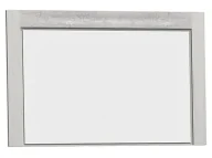 Lustra - Lustro ścienne w ramie kraft biały Z9-G07 - miniaturka - grafika 1