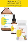 Suplementy naturalne - Pakiet -20%: Zdrowe dzieci = szczęśliwe dzieci Pakiet Calivita -20%: Nordic Pure Omega 3 liquid + D-Drops liquid vitamin D + Lion Kids +C - miniaturka - grafika 1