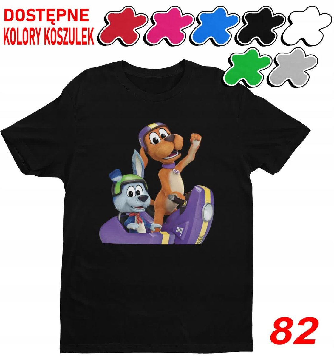 Dziecięca Koszulka Z Nadrukiem Duży Wybór Gazu Pieski Dla Dzieci -L 146-152