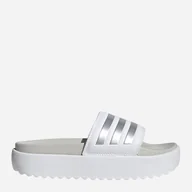 Klapki i japonki damskie - Klapki damskie na platformie Adidas Adilette Platform IE9703 40.5 Białe (4066754066637) - miniaturka - grafika 1