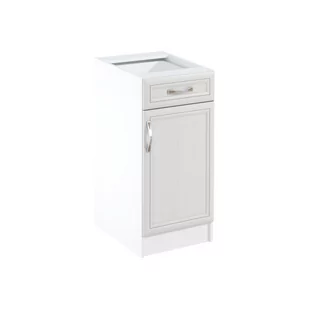 Szafka Dolna Stojąca 1 Drzwi 1 Szuflada D40S1 Prawa Sycylia White Gała Meble Sosna Andersen, Biały - Szafki kuchenne - miniaturka - grafika 1