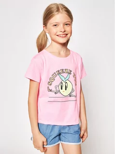 Koszulki dla dziewczynek - Billieblush T-Shirt U15868 Różowy Regular Fit - grafika 1