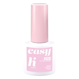 Hi Hybrid Lakier hybrydowy Easy 3w1, 604 Happy Pink - Lakiery hybrydowe - miniaturka - grafika 1