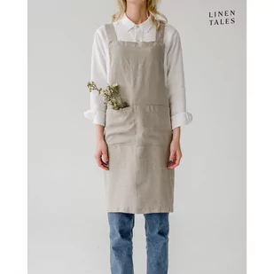 Lniany fartuch Crossback – Linen Tales - Fartuchy i rękawice kuchenne - miniaturka - grafika 1