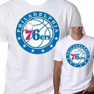 Koszulki męskie - T-Shirt Koszulka Philadelphia 76Ers Nba Xxl 0485 - miniaturka - grafika 1