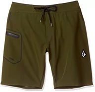 Spodnie męskie - Volcom Volcom Męskie krótkie spodnie Deadly Plus Mod 20" zielony kamuflaż 28 A0812024 - miniaturka - grafika 1