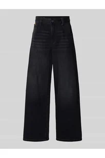 Jeansy o luźnym kroju z wysokim stanem i detalem z logo model Skater - G-Star Raw - Spodnie damskie Jeansy o luźnym kroju z wysokim stanem i detalem z logo model Skater - G-Star Raw - Spodnie damskie - miniaturka - grafika 1