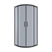 Kabiny prysznicowe - Bravat Kabina prysznicowa Regnum Black 80 x 80  5902701442682 - miniaturka - grafika 1