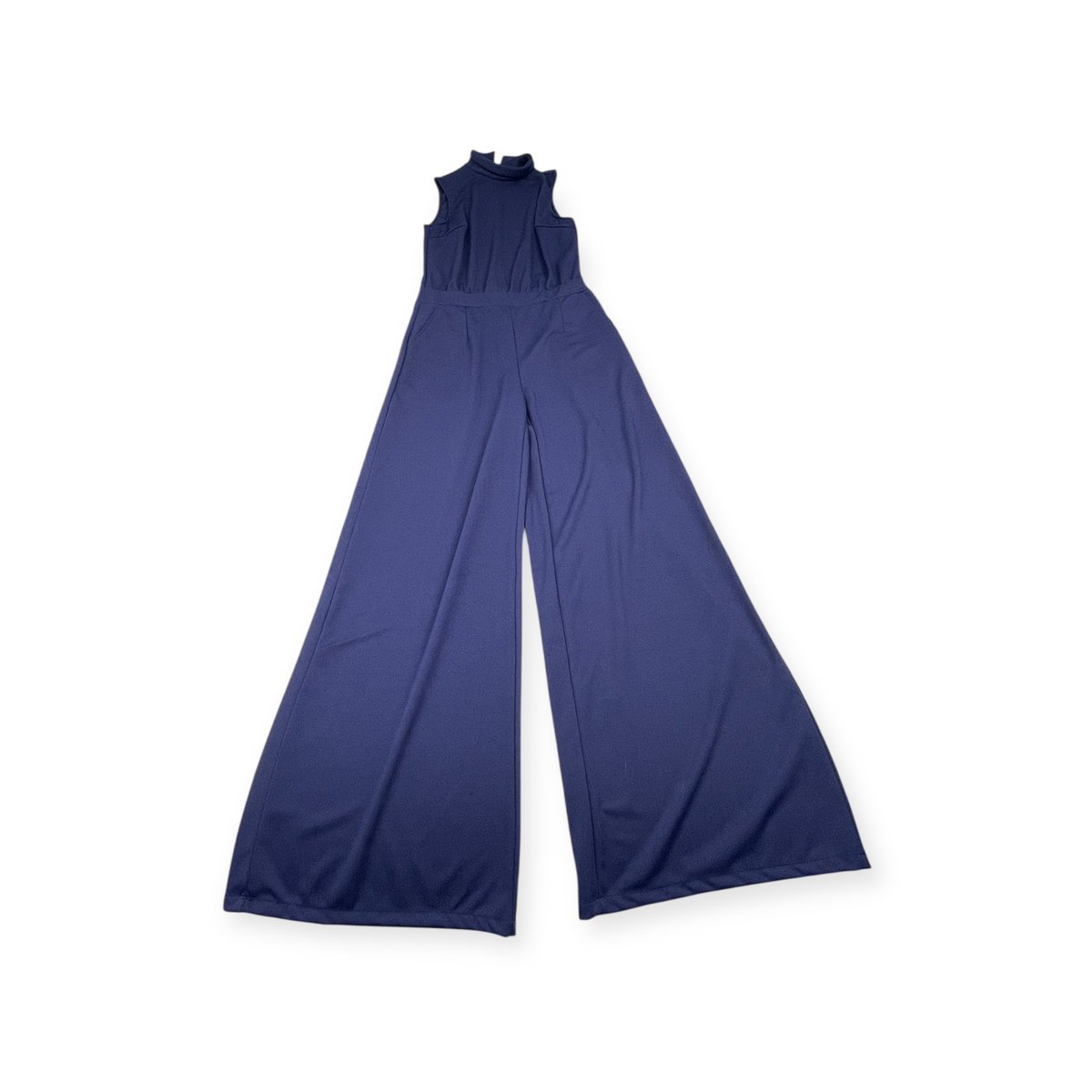 Granatowy kombinezon damski na krótki rękaw XL