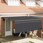 Markizy - Markiza zwijana Antracyt 400 × 300 cm Poliester, A - miniaturka - grafika 1
