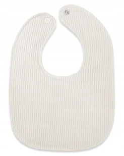 MimiNu Śliniak bawełniany wodoodporny na nap śliniaczek SOFT PREMIUM beż - Śliniaki i fartuszki - miniaturka - grafika 1