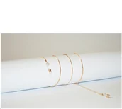 Akcesoria do okularów - Cienki łańcuszek do okularów złoty - miniaturka - grafika 1