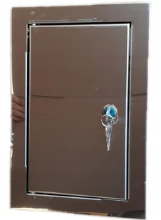 DOSPEL Drzwiczki kominkowe Drzwiczki 150x250 Srebny DOSPEL 007-1815 - Rozdzielnie elektryczne - miniaturka - grafika 3