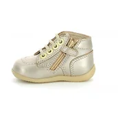 Botki damskie - KICKERS Unisex dziecięce botki Bonzip-2, złoto, 26 EU - miniaturka - grafika 1