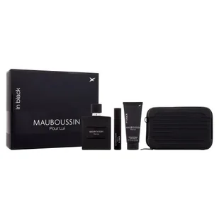 Mauboussin Pour Lui In Black Zestaw woda perfumowana 100 ml + żel pod prysznic 75 ml + woda perfumowana 20 ml + torba crossbody - Zestawy perfum damskich - miniaturka - grafika 1