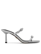 Klapki i japonki damskie - Nine West Klapki ZL23005-1CC Srebrny - miniaturka - grafika 1