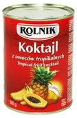 Owoce w puszkach i słoikach - Rolnik Koktajl z owoców tropikalnych 580 ml - miniaturka - grafika 1