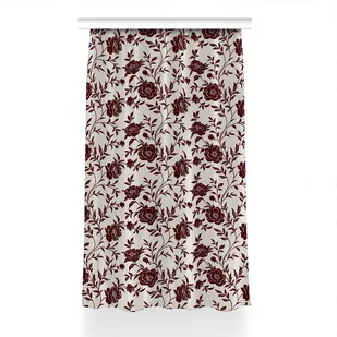 Gotowa zasłona z grafiką 150x240 cm Bordowe kwiaty, Fabricsy - Zasłony Gotowa zasłona z grafiką 150x240 cm Bordowe kwiaty, Fabricsy - Zasłony - miniaturka - grafika 1
