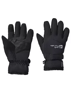 Jack Wolfskin Unisex dziecięce rękawiczki zimowe 2 l, czarne, 152, czarny, 152 - Rękawiczki - miniaturka - grafika 1