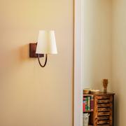 Lampy ścienne - Lampa ścienna Paro z kloszem tekstylnym - miniaturka - grafika 1