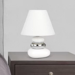 Rabalux Abażurowa Lampka nocna LAMPA z ceramiki do sypialni SALEM 4949 IP20 chro - Lampy stojące - miniaturka - grafika 2