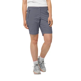 Krótkie spodenki damskie Jack Wolfskin GLASTAL SHORTS W dolphin - 34 - Spodnie sportowe damskie - miniaturka - grafika 1