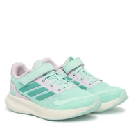 Buty dla dziewczynek - Sneakersy adidas Runfalcon 5 JP9403 Zielony - miniaturka - grafika 1