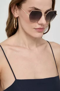 Gucci okulary przeciwsłoneczne damskie kolor czarny - Okulary przeciwsłoneczne - miniaturka - grafika 1