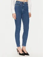 Spodnie damskie - Elisabetta Franchi Jeansy PJ-86I-51E2-V320 Granatowy Regular Fit - miniaturka - grafika 1