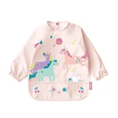 Śliniaki i fartuszki - śliniak z długim rękawem jednorożec - miniaturka - grafika 1