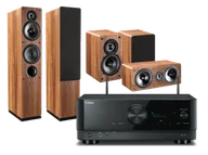 Kino domowe - Yamaha RX-V6A (czarny) + Tesi 561 (orzech) + Tesi 241 (orzech) + Tesi 761 (orzech) - miniaturka - grafika 1