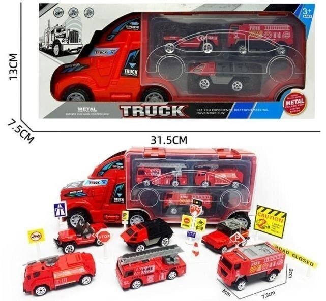 Merkpol Ciężarówka transportowa straży pożarnej z autami