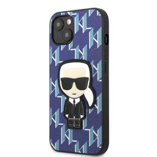 Karl Lagerfeld KLHCP13SPMNIKBL iPhone 13 mini 5,4" hardcase niebieski/blue Monogram Ikonik Patch - Etui i futerały do telefonów - miniaturka - grafika 2