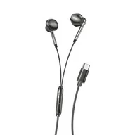Słuchawki - XO EP66 USB-C Douszne czarne - miniaturka - grafika 1