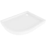 Brodziki prysznicowe - Mexen Flow+ brodzik półokrągły asymetryczny prawy 100 x 90 cm, biały połysk - 46Q109010RH - miniaturka - grafika 1