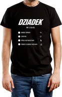 Koszulki męskie - T-SHIRT MĘSKI PREZENT DLA DZIADKA DZIEŃ DZIADKA KOSZULKA CZARNA R-3XL A527 - miniaturka - grafika 1