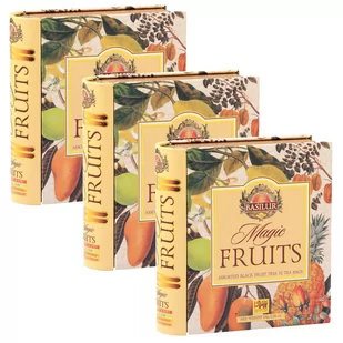 Basilur- Mieszanka Czarnych Herbat Owocowych W Saszetkach, W Ozdobnej Puszce, 32X2G X3 - Herbata - miniaturka - grafika 1