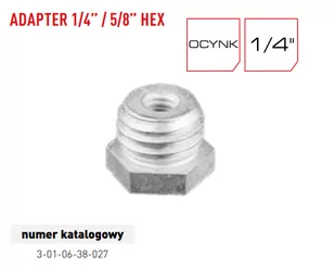 PRO Adapter 1/4-5/8 HEX 17mm 3-01-06-38-027 19797 - Sprzęt geodezyjny - miniaturka - grafika 1