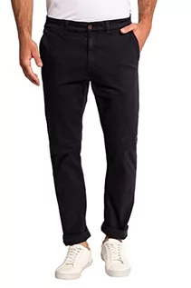 Spodnie męskie - JP 1880 Męskie duże rozmiary, duże rozmiary, spodnie męskie L-8XL, chinosy, krój na brzuch, FlexNAMIC®, 4 kieszenie, Regular Fit 748444, Black Slate, 34W / 30L - grafika 1