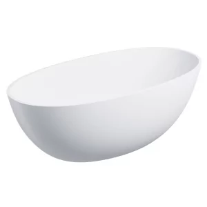OMNIRES SHELL148WWBM SHELL M+ wanna wolnostojąca, 148x75 cm, z syfonem biały mat - Wanny - miniaturka - grafika 1