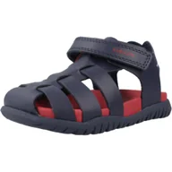 Sandały damskie - Sandały Geox Model B Sandal Fusbetto Bo Kolor Niebieski - miniaturka - grafika 1