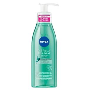 Nivea Derma Skin Clear żel oczyszczający przeciw niedoskonałościom 150ml - Żele do mycia twarzy - miniaturka - grafika 2