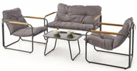 Meble ogrodowe - Zestaw nowoczesnych mebli wypoczynkowych do ogrodu R1-G46 - miniaturka - grafika 1