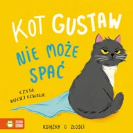 Audiobooki dla dzieci i młodzieży - Kot Gustaw nie może spać. Książka o złości - miniaturka - grafika 1