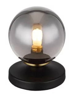 Globo Lighting Jorge lampa stołowa 1x25W czarny mat/mosiądz/przydymiony 56136T - Lampy stojące - miniaturka - grafika 1