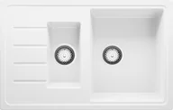 Zlewozmywaki - Zlew BRANDE LINK DUAL 780-60 WHITE (biały) - miniaturka - grafika 1