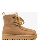 Botki damskie - Unisa Skórzane botki "Friends" w kolorze jasnobrązowym - miniaturka - grafika 1