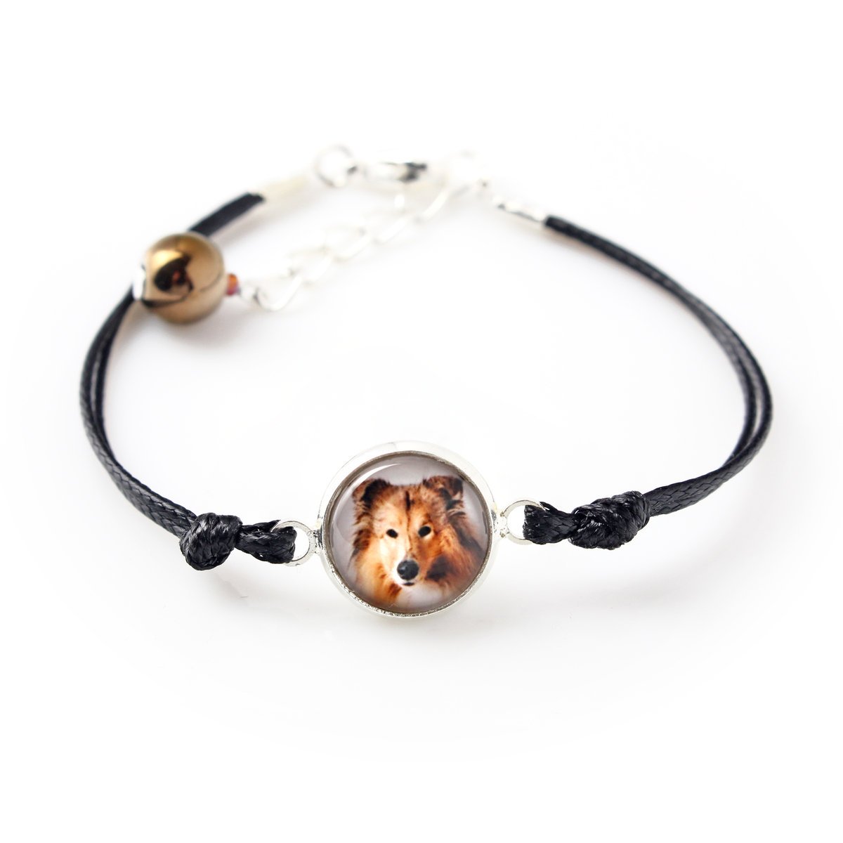 Owczarek szkocki długowłosy, Collie rough - bransoletka z twoim zdjęciem handmade, wyjątkowa biżuteria marki Art-Dog