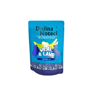 Dolina Noteci SUPERFOOD cielęcina i jagnięcina 300g-karma mokra dla psa 590292130453 - Mokra karma dla psów - miniaturka - grafika 1