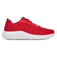 Buty dla chłopców - Skechers BOUNDER 403745L RED Czerwony - miniaturka - grafika 1
